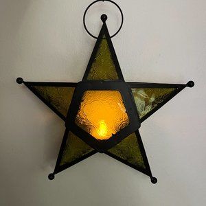 Star Candle Holder - Green